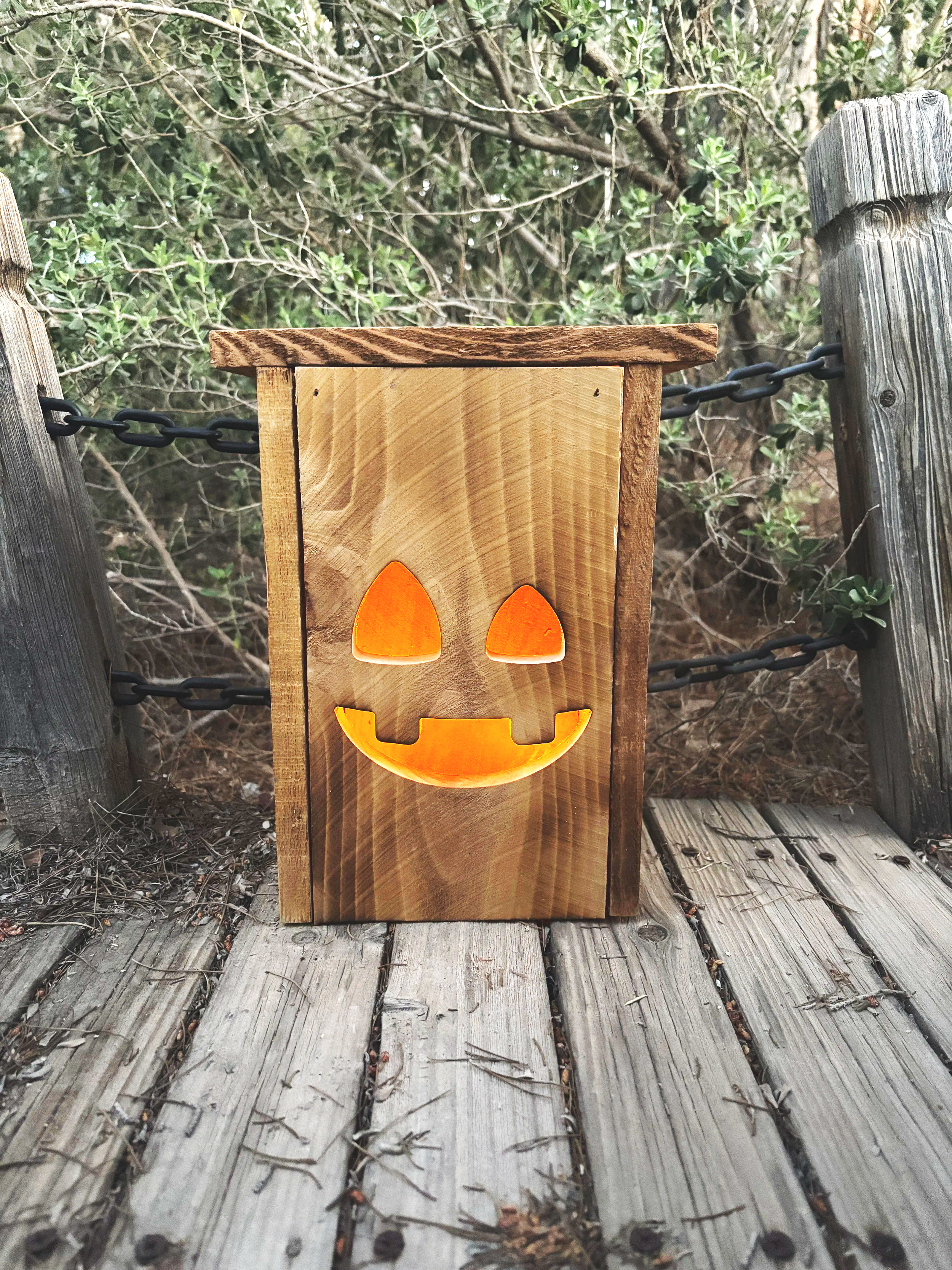 Hi, I’m Jethro! | Personalized Cedar Halloween Lantern