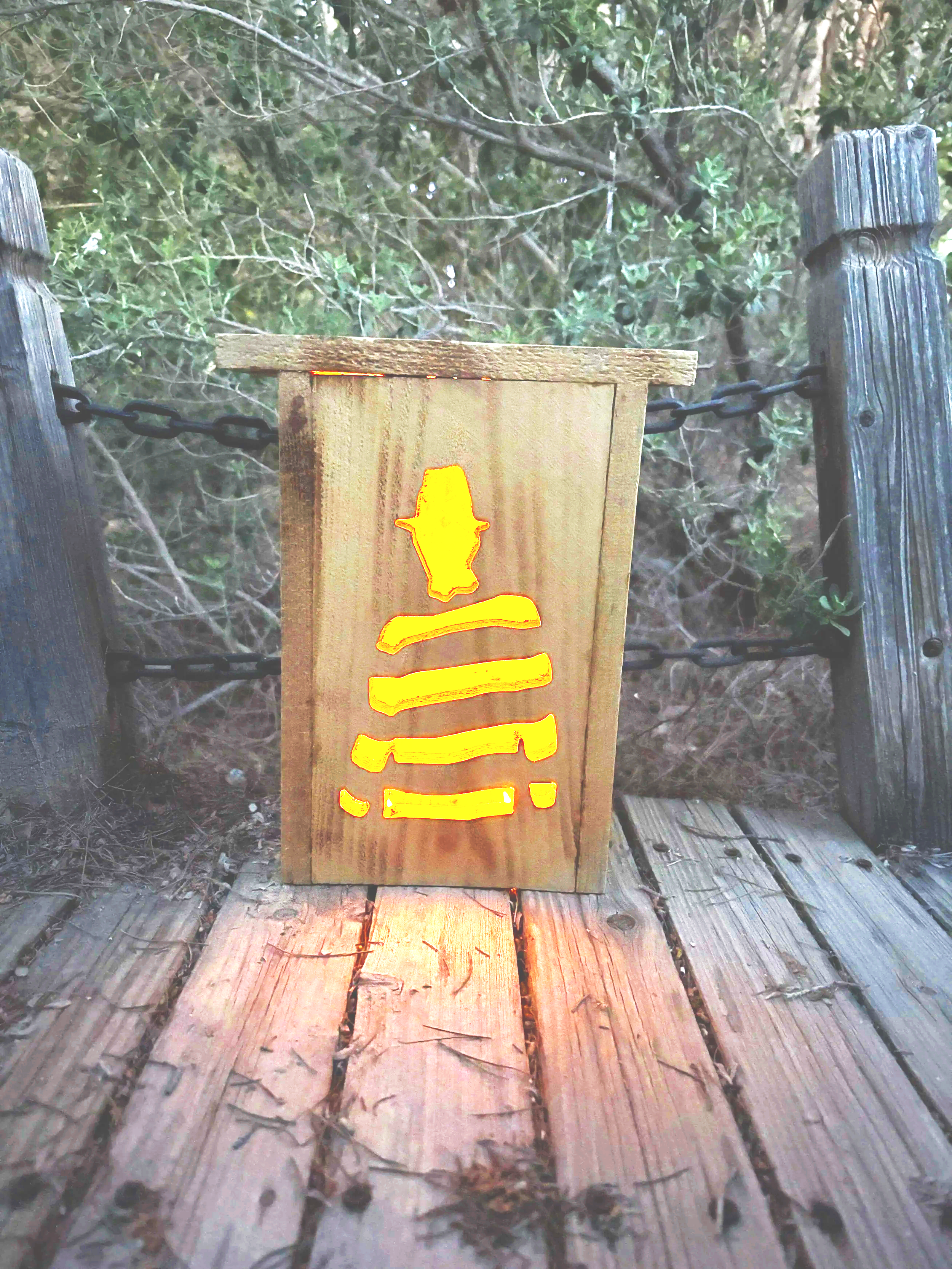 Hi, I’m Fred! | Personalized Cedar Halloween Lantern