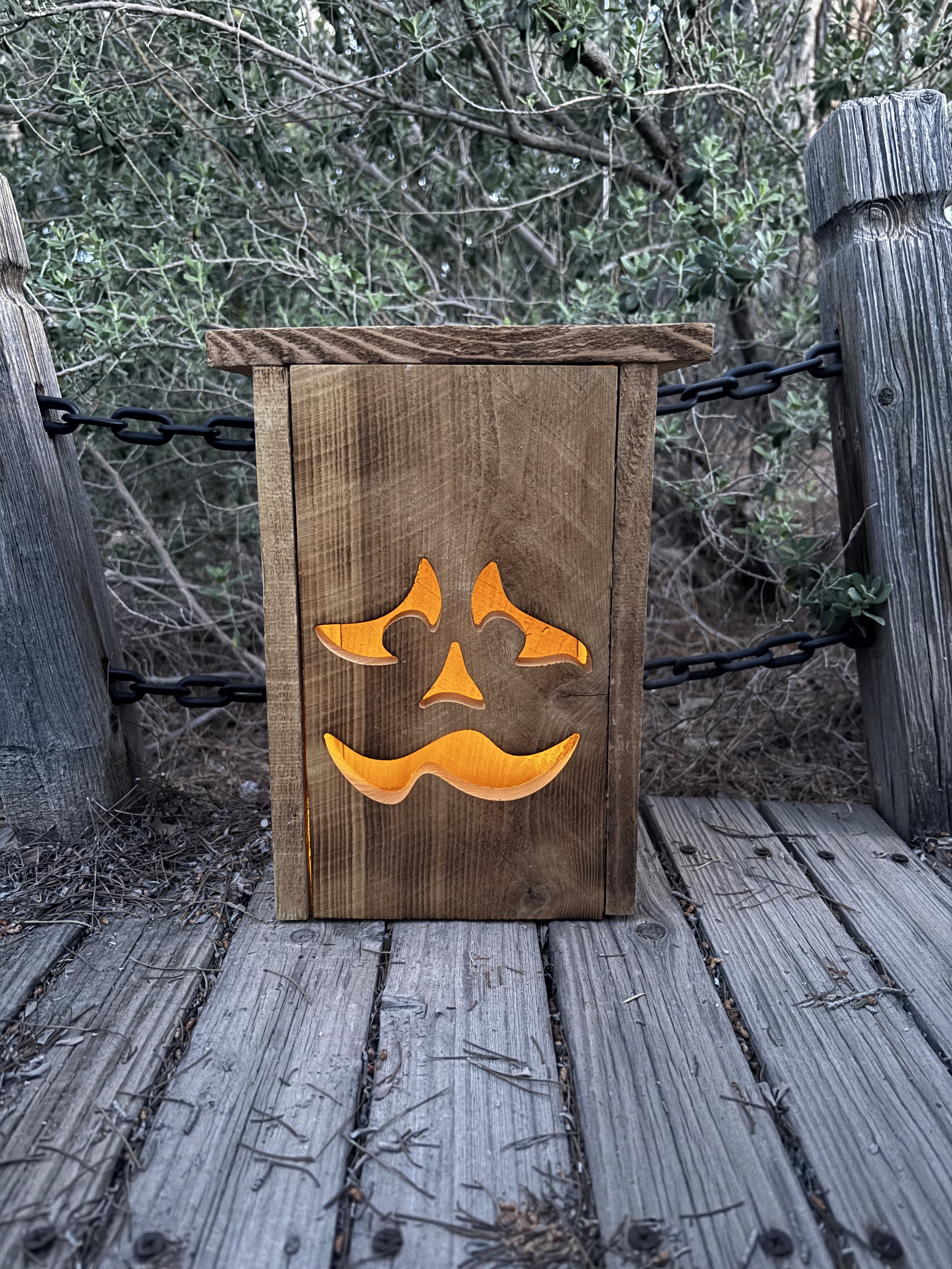 Hi, I’m Doofus! | Personalized Cedar Halloween Lantern