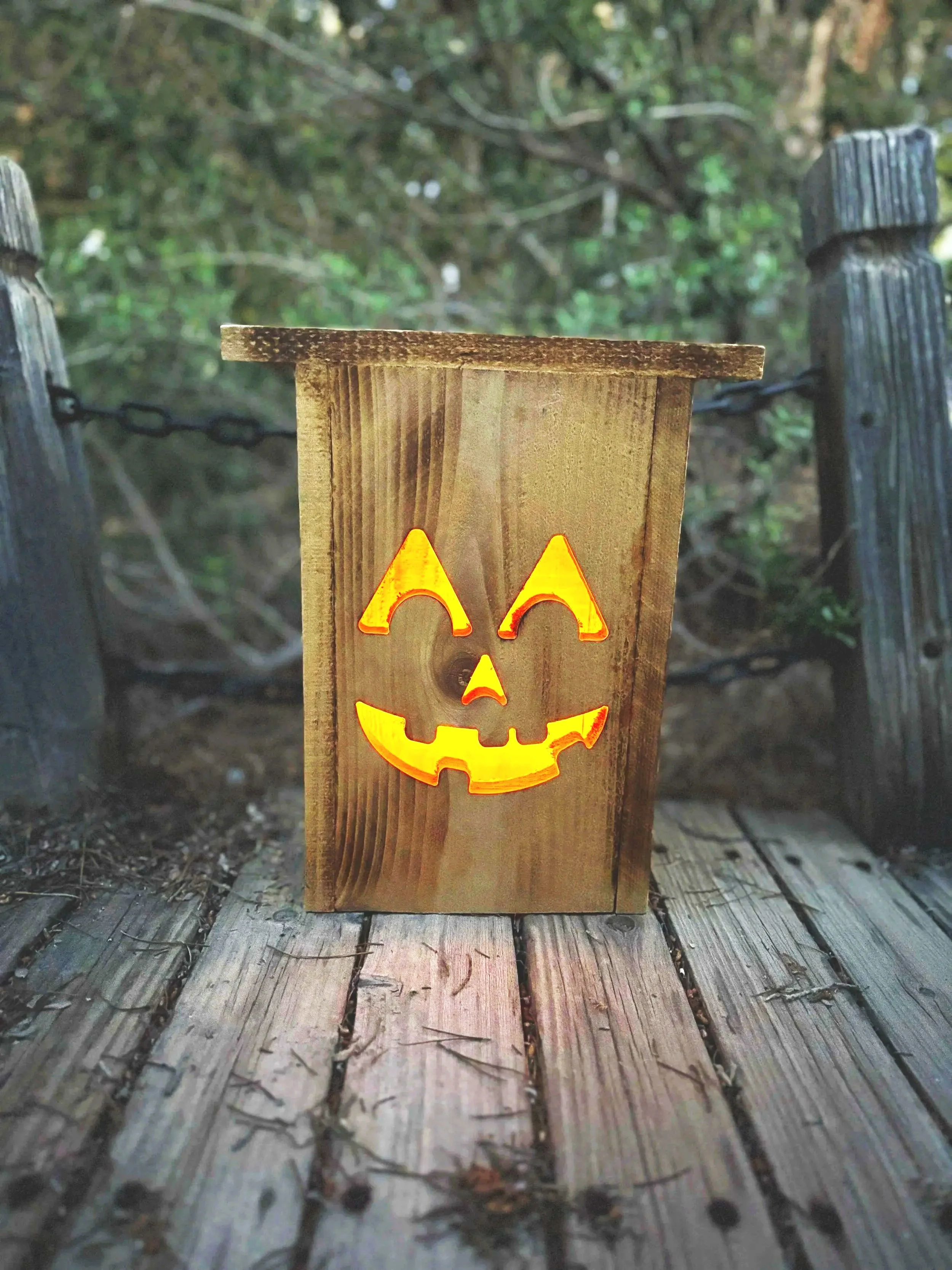 Hi, I’m Jim Bob! | Personalized Cedar Halloween Lantern