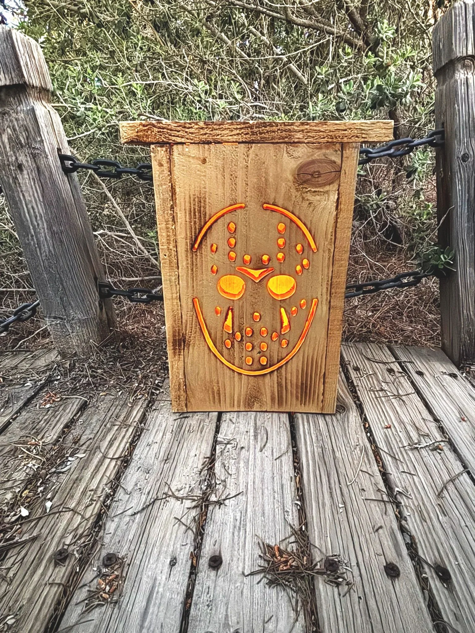 Hi, I’m Jay! | Personalized Cedar Halloween Lantern