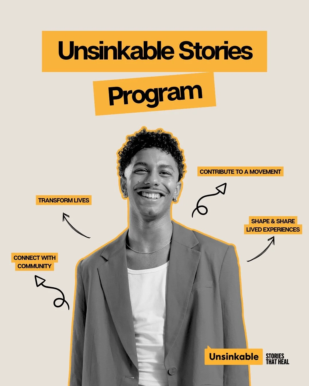 🌈 Calling all 2SLGBTQIA+ storytellers and mentors! We’re inviting passionate youth (ages 18–26) and experienced storytellers to join our next Unsinkable Stories: Storytelling Development Program, a powerful space to share lived experienc