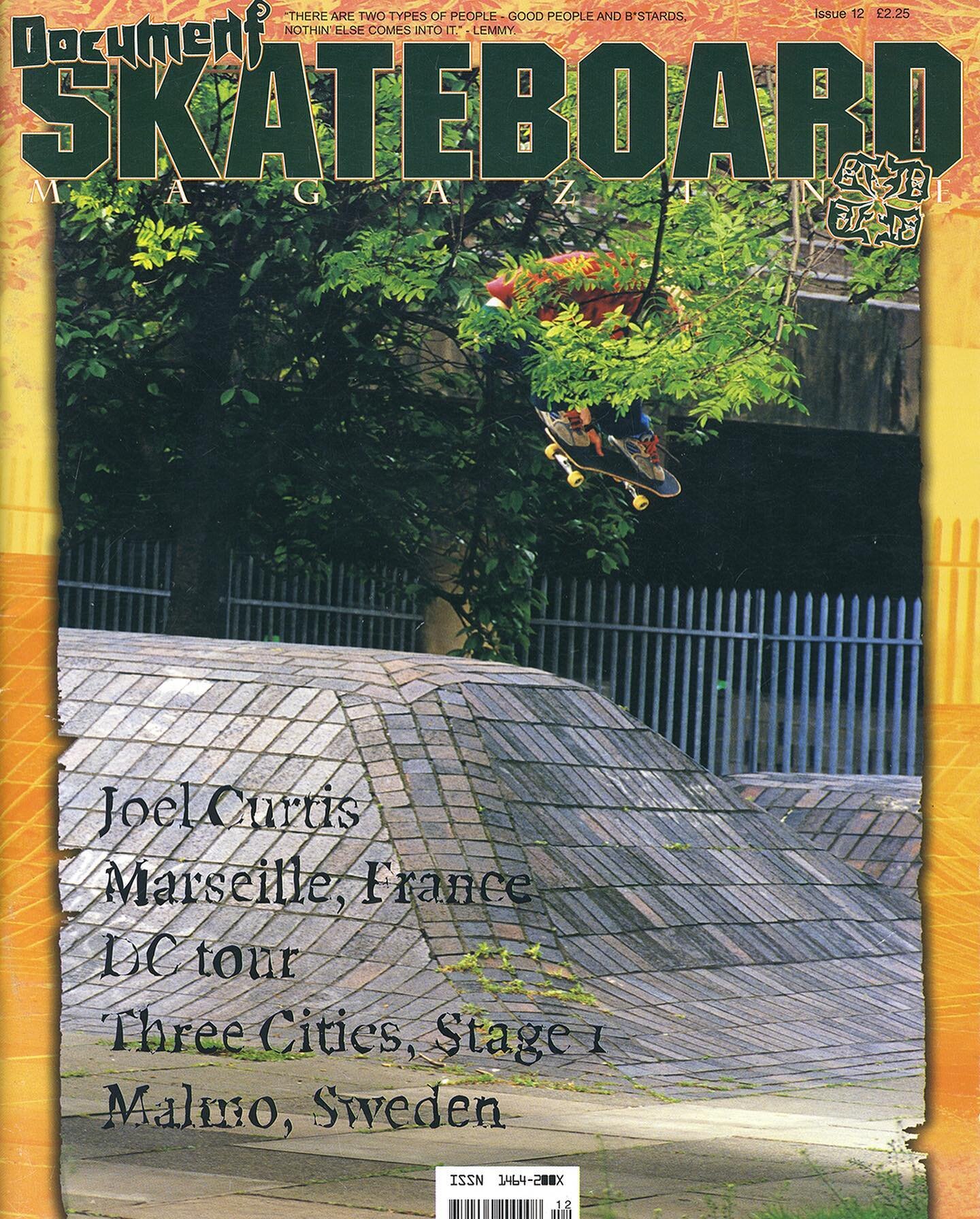 A throwback to a Nottingham cover - @reesthepeace thrusting a backside grab over Broadmarsh Banks for issue 12 of Document Skateboard Magazine, June 2000. 📸 @skingphoto. ⁣
⁣
Also inside are inspirations &amp; friends of Skate Nottingham @gustaveden 