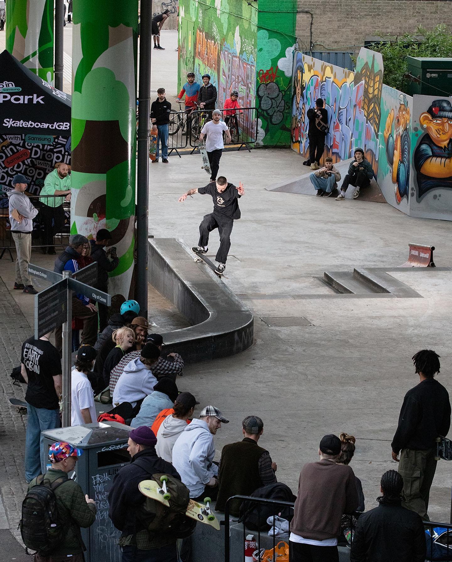 Just a few moments from the Flip Park Notts event we hosted with @samsunguk &amp; @skateboardgb 2 weeks ago, which saw approx. 800+ people attend a day of free skate coaching, design &amp; photography workshops, panel talks, yoga, a big skate jam &am