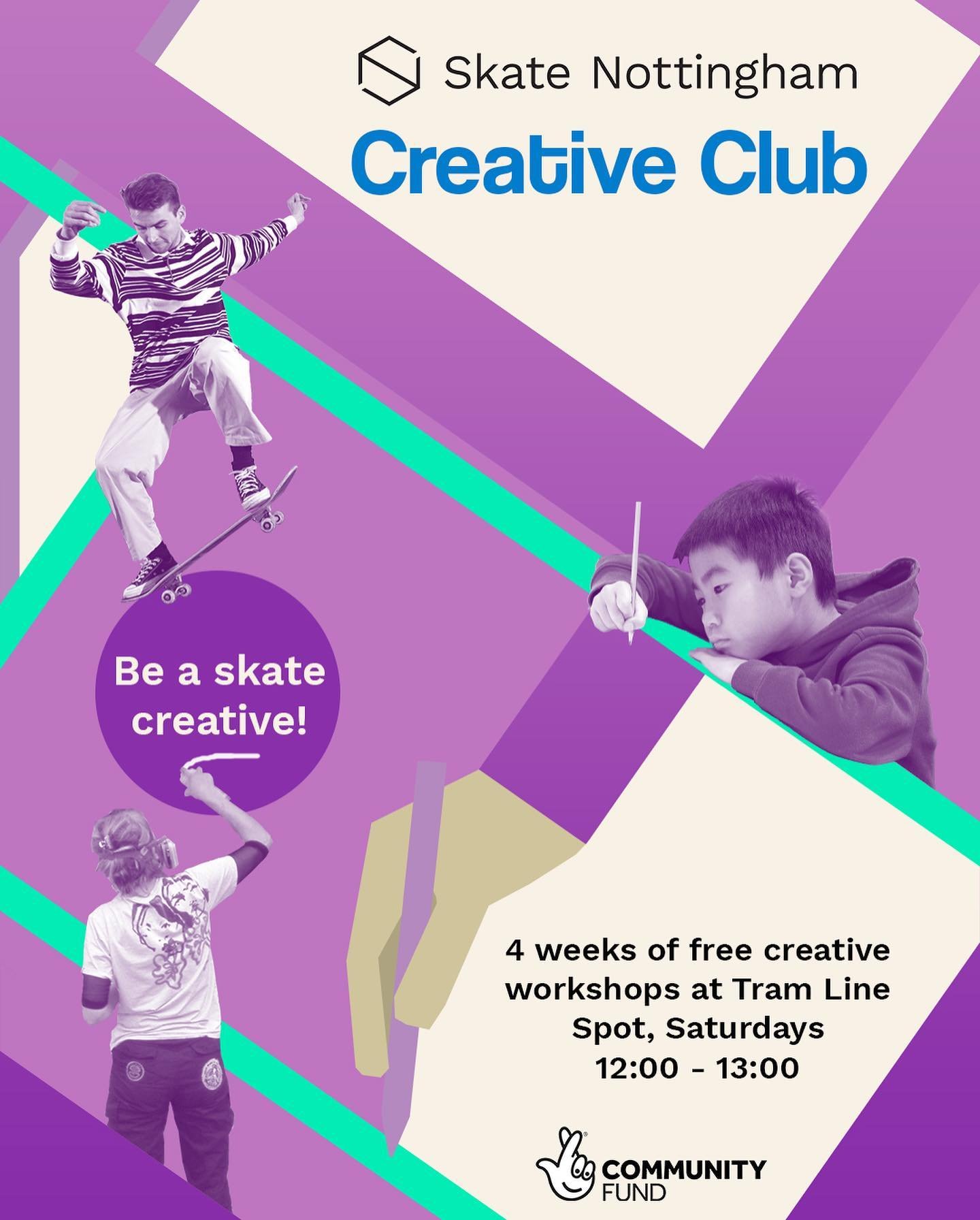 Creative Club is back! First launched as a 10-week programme back in 2022, to explore illustration, design, photography, filming &amp; more with a young cohort of skaters, we&rsquo;ve since done lots of workshops here and there around skateparks of N