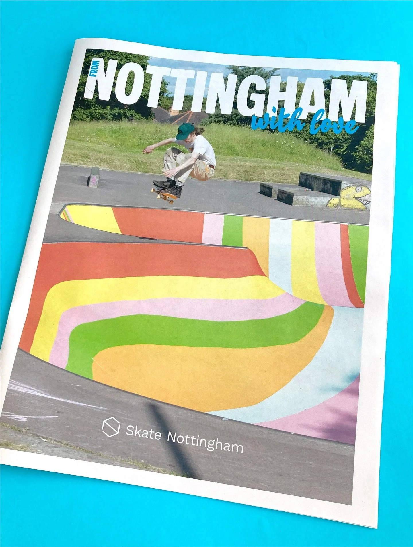 Pre-order our new zine! Head over to our website shop to bag a copy of &lsquo;From Nottingham with love&rsquo;, our third newspaper format zine, celebrating some Notts skateboarding from the past couple of summers. ⁣
⁣
Inside are photos from our &lsq