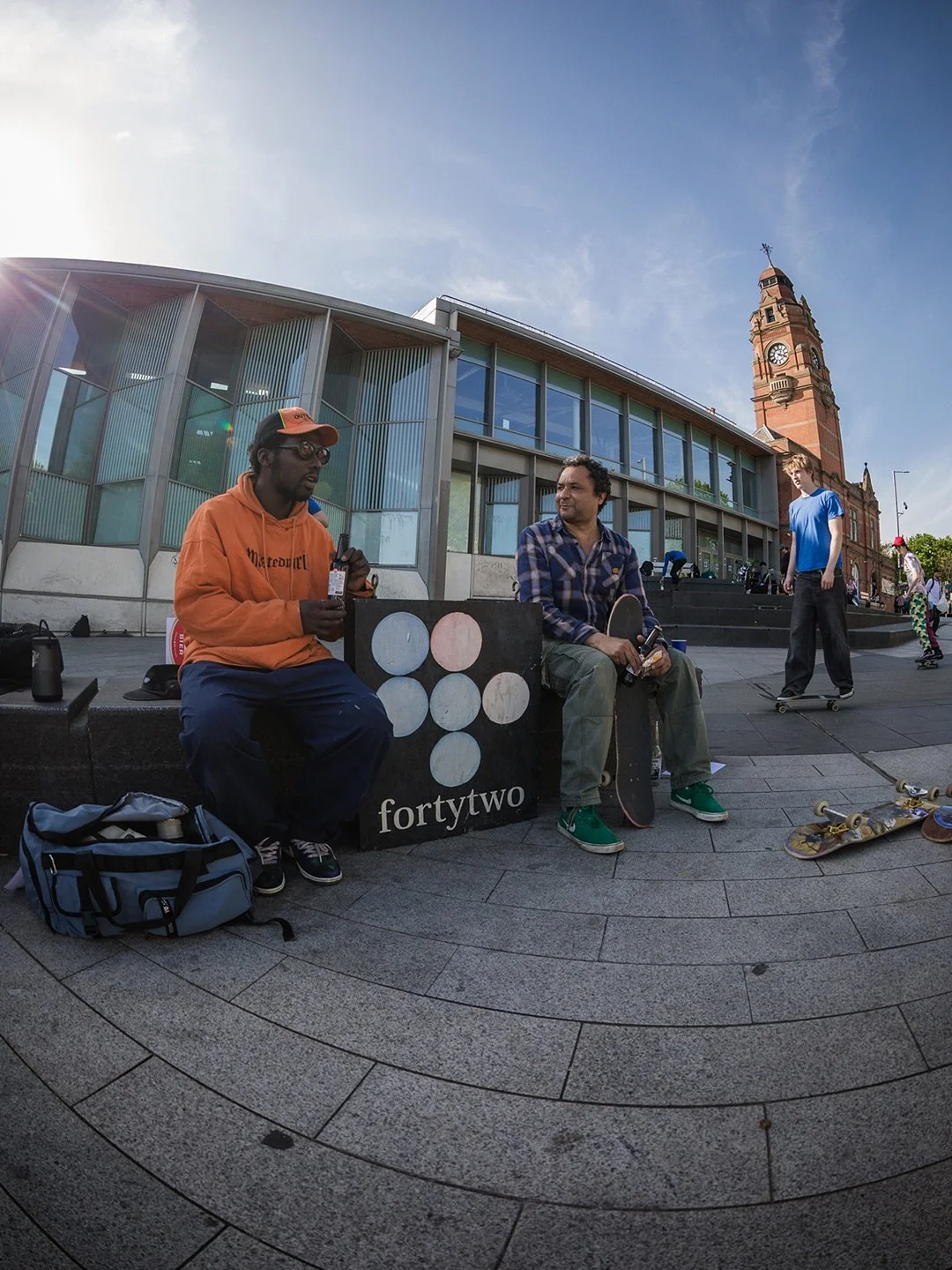 Some @fortytwoskateshop farewell jam moments from @christopher___morgan, shot back in April. ⁣
⁣
See more from the past year of Nottingham skateboarding, including this iconic Sneinton Market gathering, in our new zine - available on our website. ⁣
⁣