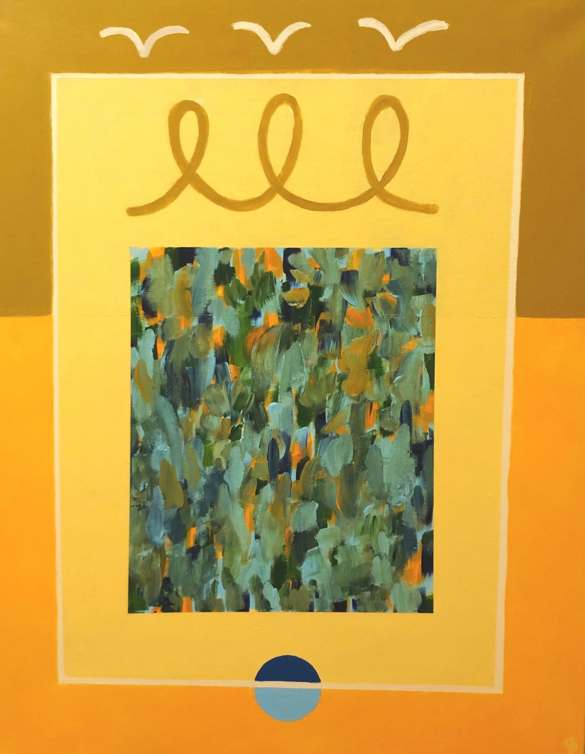    Go forth and be a tribute.   
 Acrylic on canvas 
 2024 