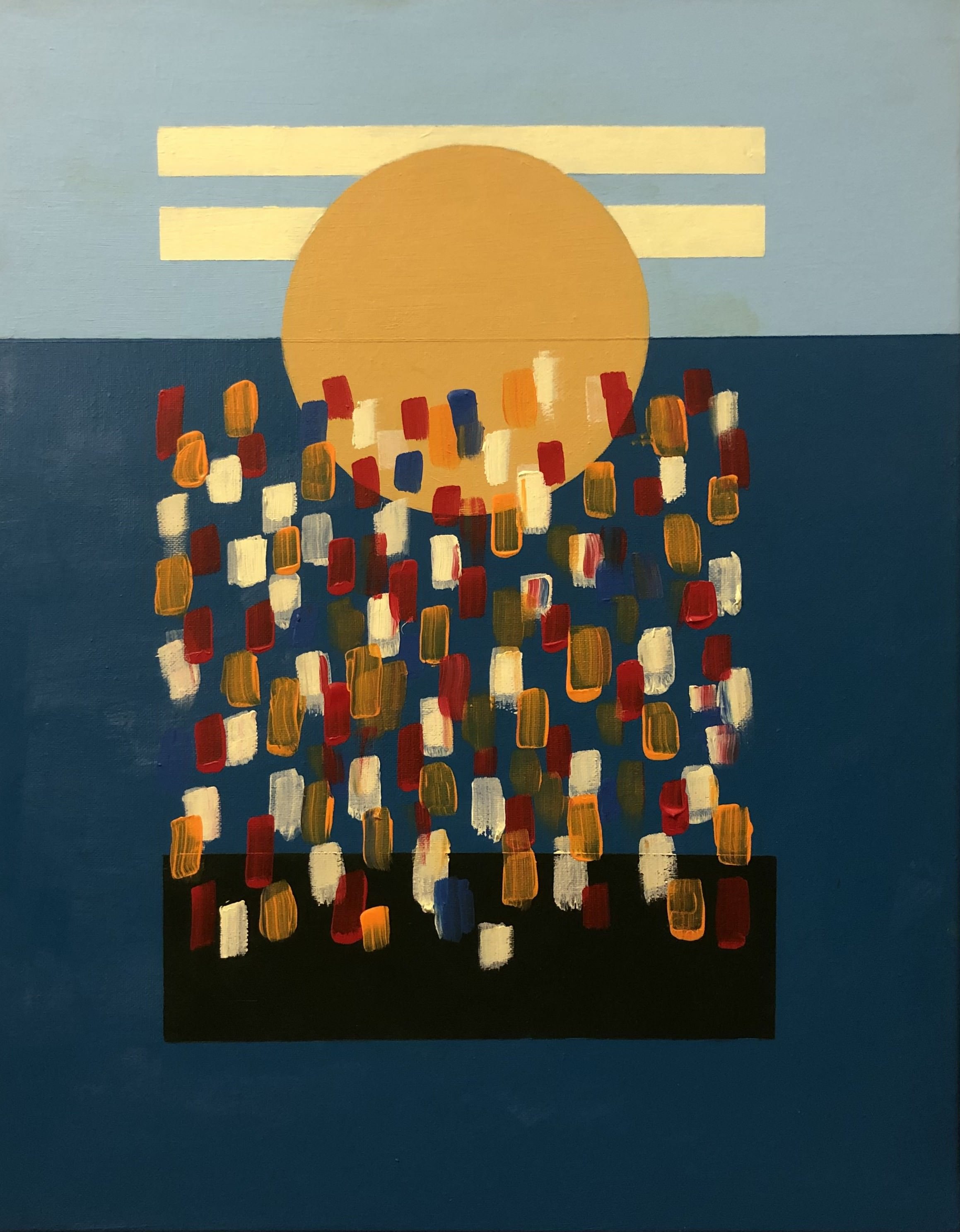    Hope your heart is a light as a feather   
 Acrylic on canvas 
 2024 