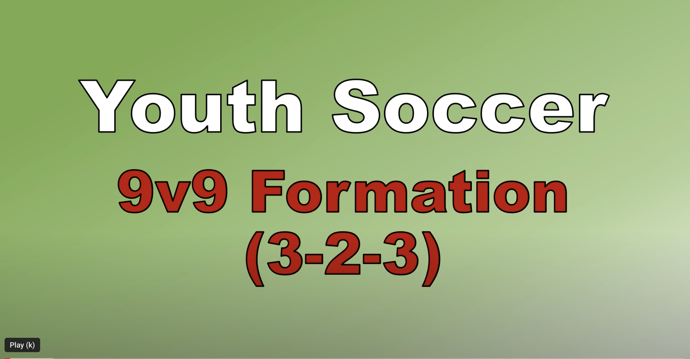 9v9 Formation (3-2-3)
