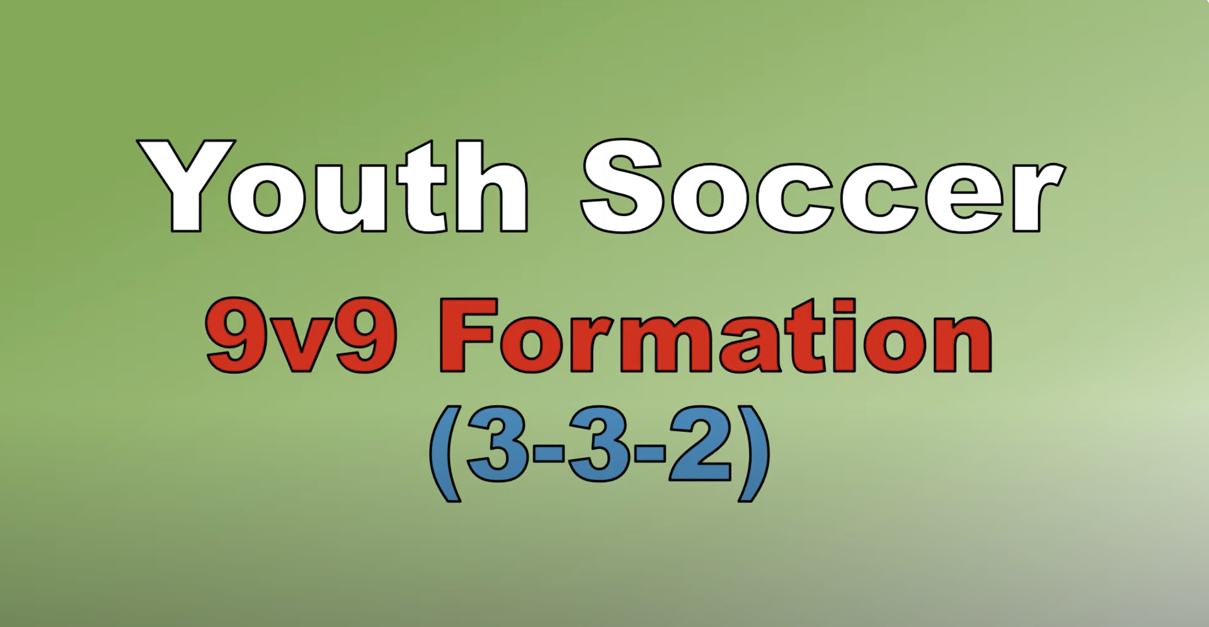 9v9 Formation (3-3-2)