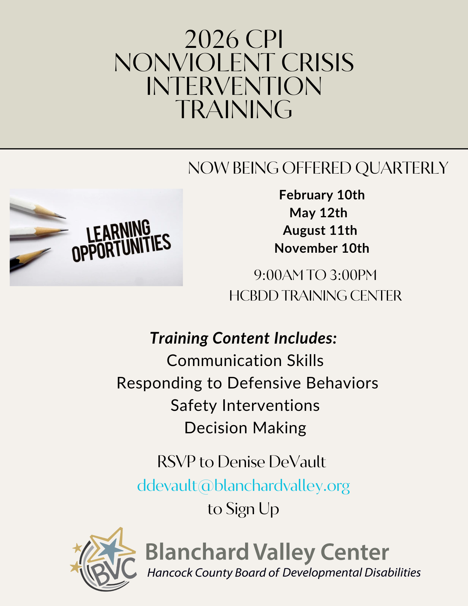 CPI Non-Violent Crisis Intervention Training