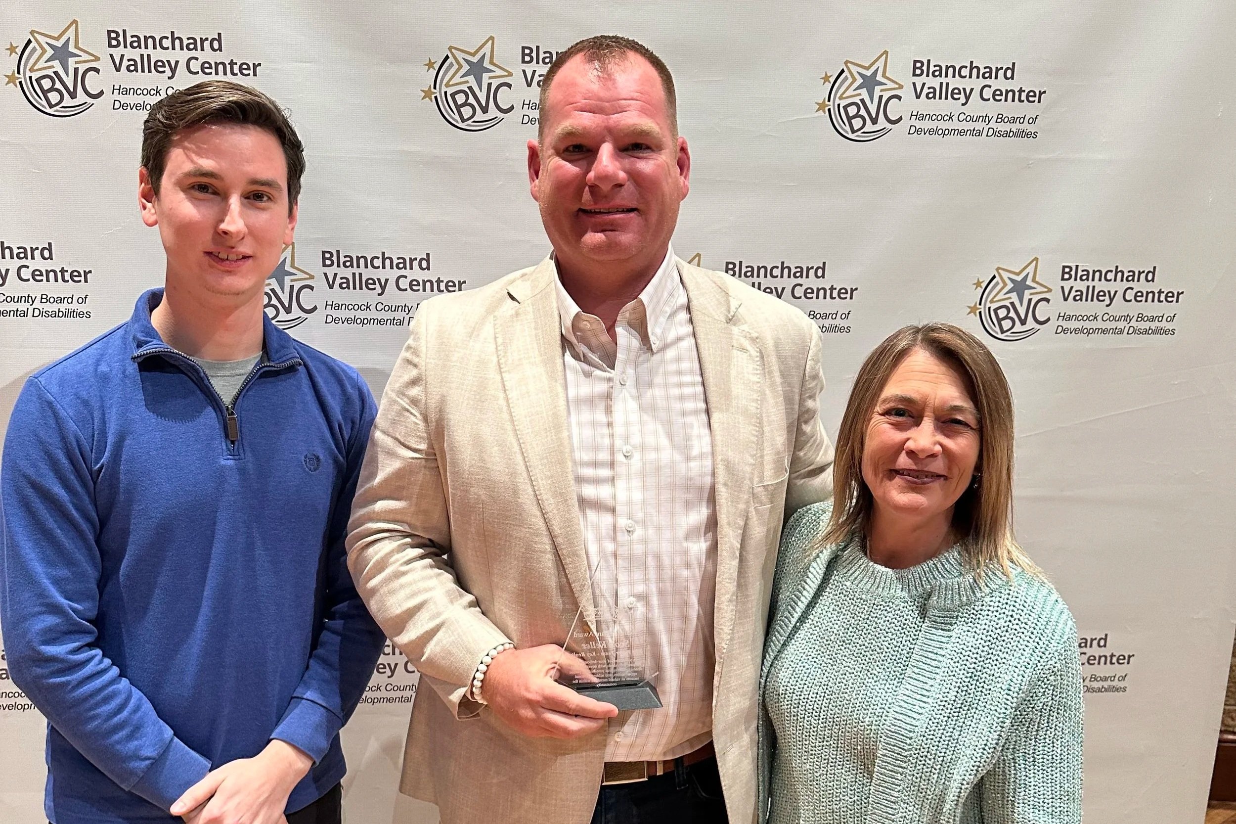 Scott Keller with the Kelli Grisham Award