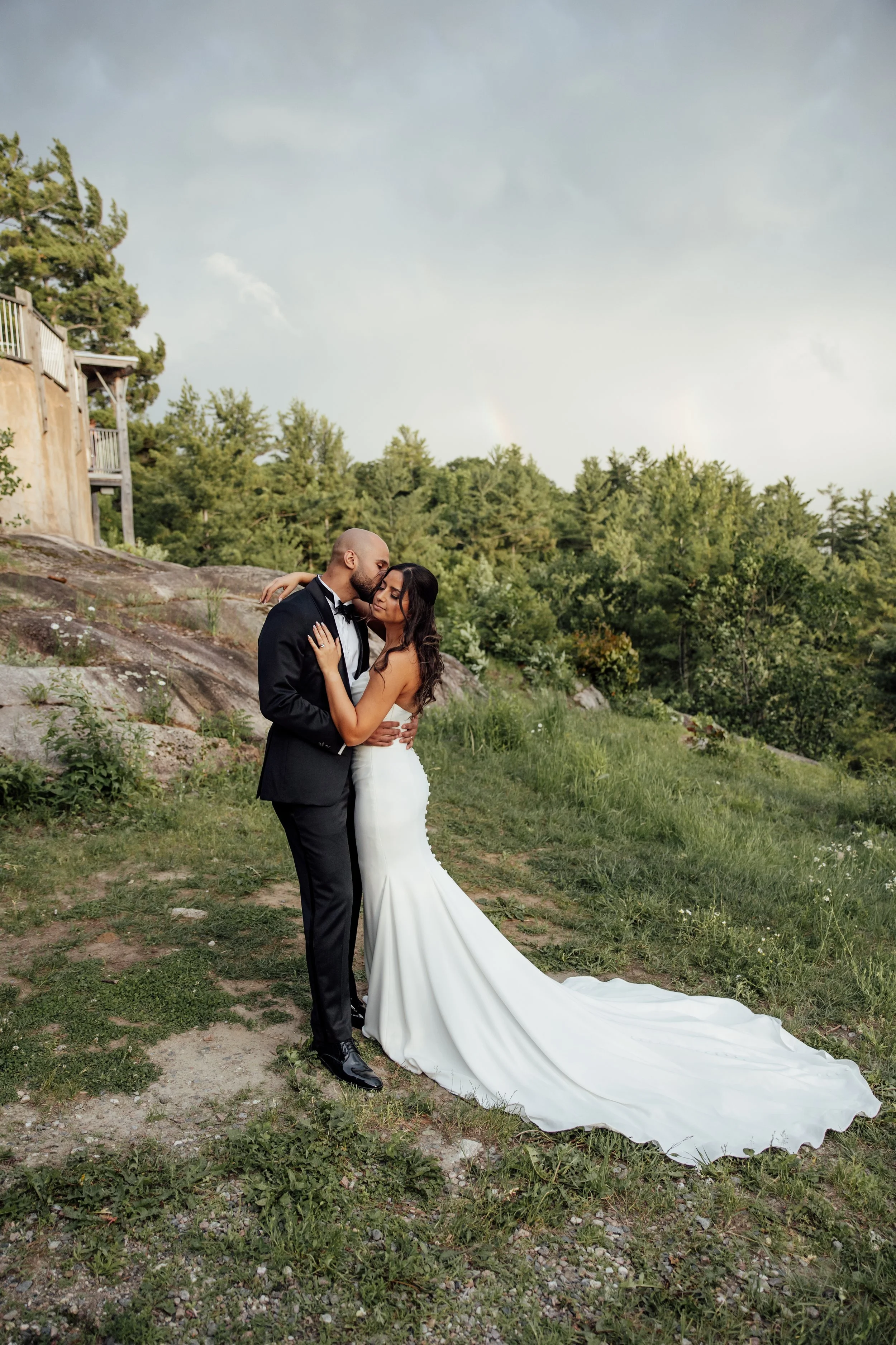 A Summer Wedding at Le Belvédère | Dramatic Skies and a Rainbow Sunset