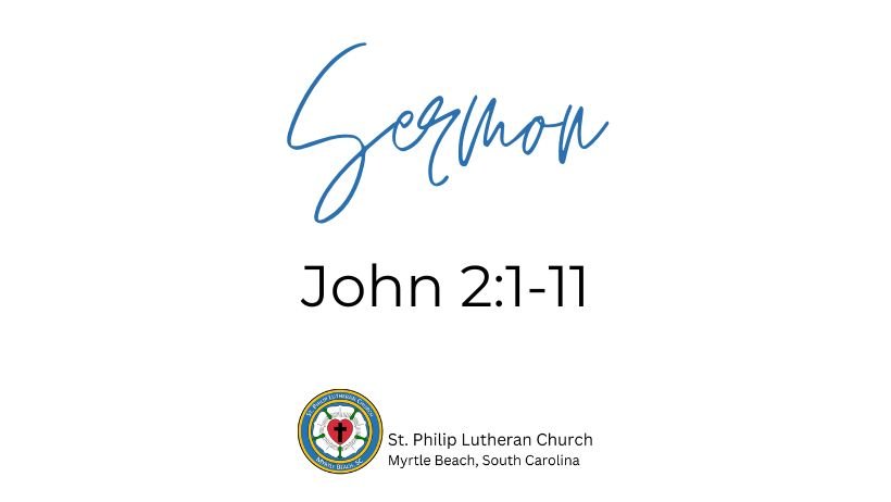 John 2:1-11 on January 11th, 2026