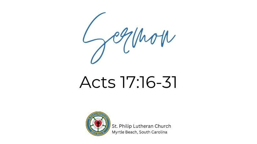 Acts 17:16-31 on May 3rd, 2026