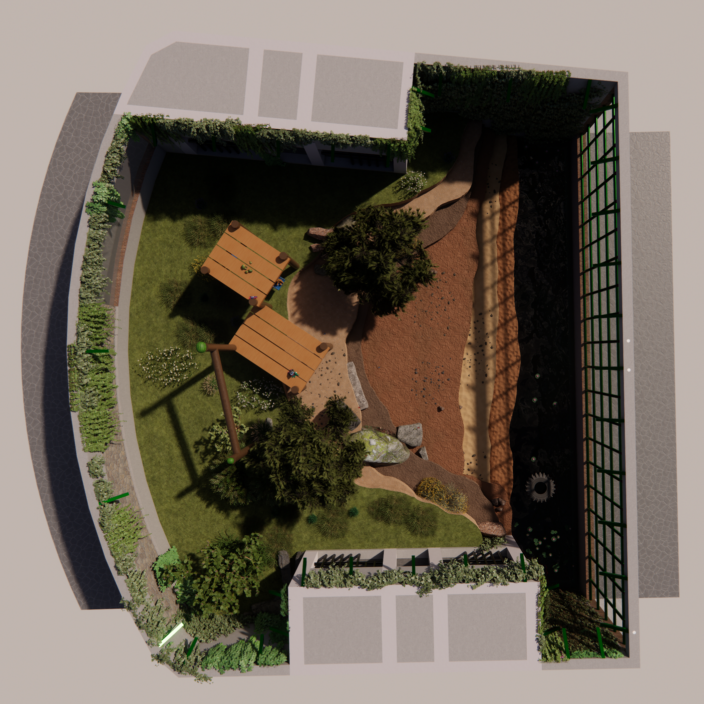 Color version of top down view.