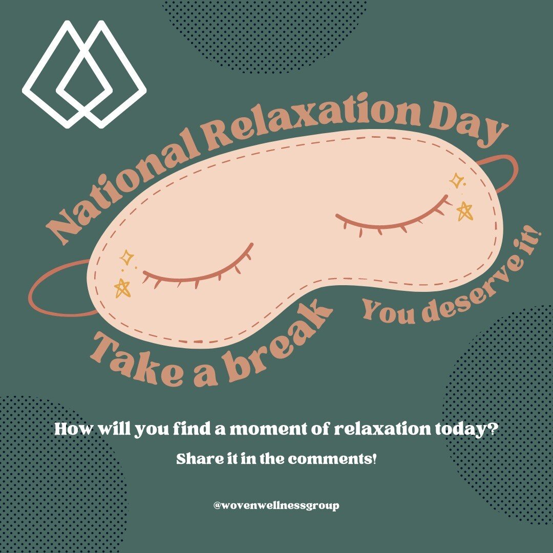 Today is National Relaxation Day! Doesn't that sound lovely?

I actually find this day and the timing of it to be quite ironic. Most people I know right now are frantically trying to organize lunches, school supplies, schedules, and tired children, a