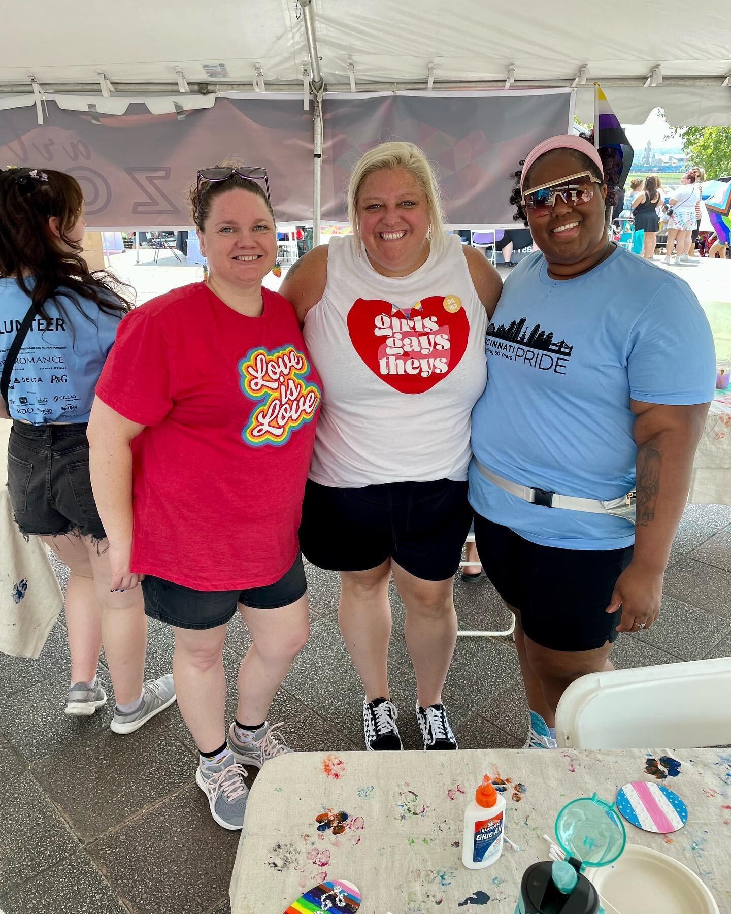 Today was so beautiful (&amp; hot 🥵) and our team had the best time volunteering at Cincinnati Pride! 

It was such an honor to share space with so many beautiful people in our city today 🏳️&zwj;🌈 We are already looking forward to next year! 

#ci