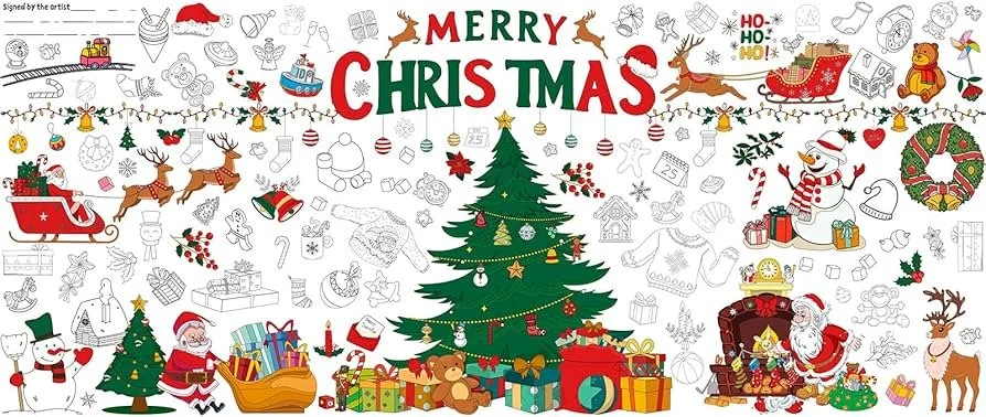 Therapeutic Act - working on Christmas Tablecloth Poster