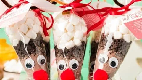 Domestic Skills- Creating Reindeer Hot Chocolate Cones to celebrate National Cocoa Day