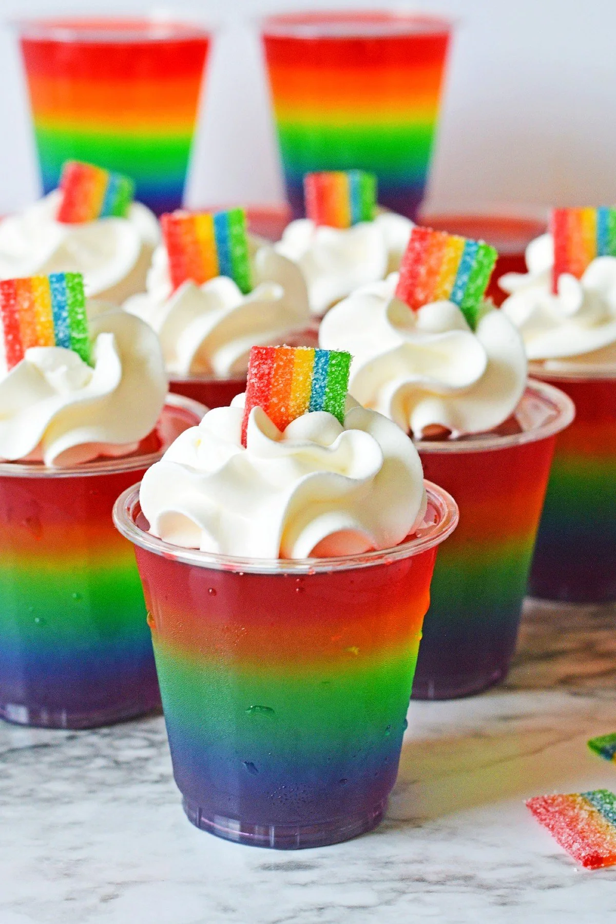 Domestic Skills - Making Rainbow Jello Cups