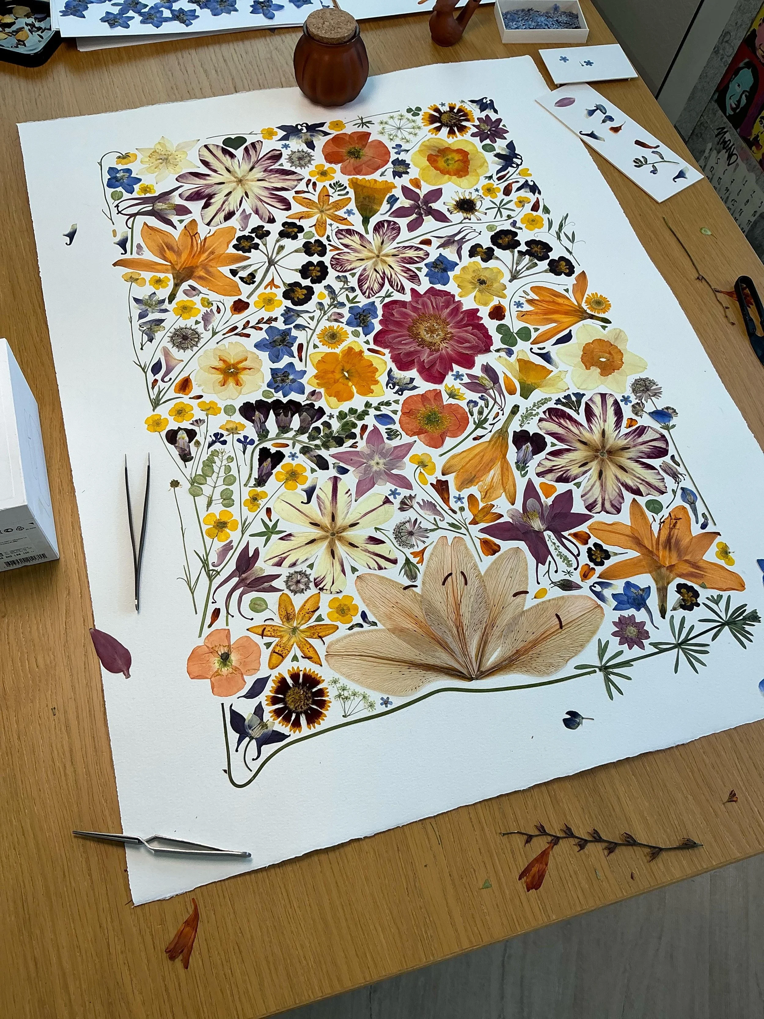 Arts &Crafts –Creating flower art