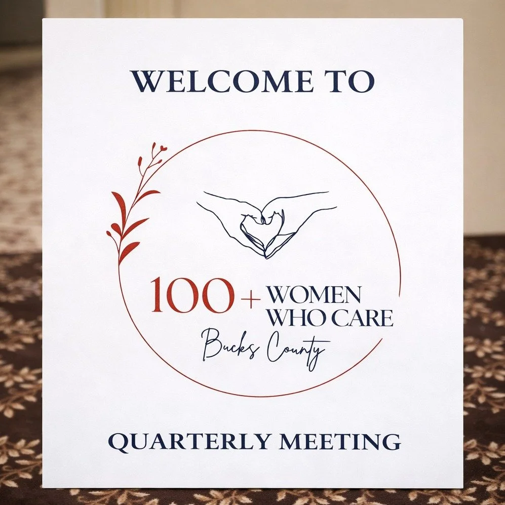 I attended my first 100+ Women Who Care Bucks County quarterly meeting as a member and was truly inspired by the impact this group is making in our community.

A special thank you to Lynne Kelleher, Founder, for introducing me to this incredible grou