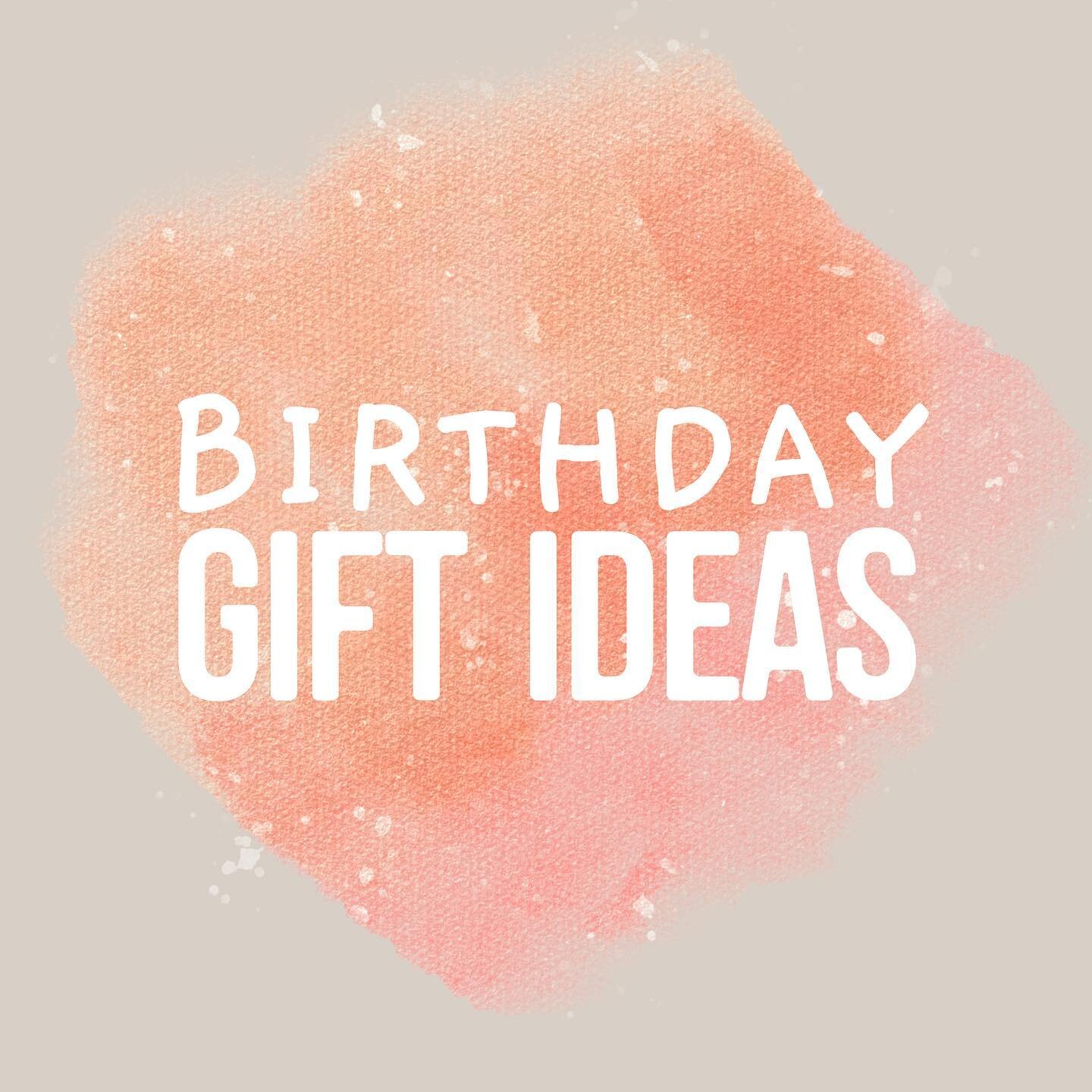 Birthday gift ideas 🎈 pt 2
