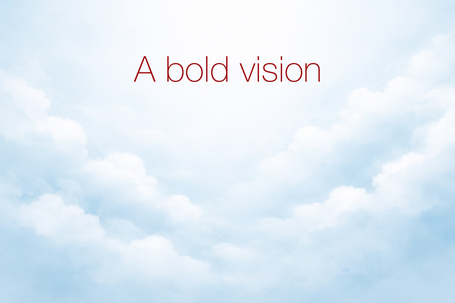 A Message to Those Who Have the Means to Shape the Future