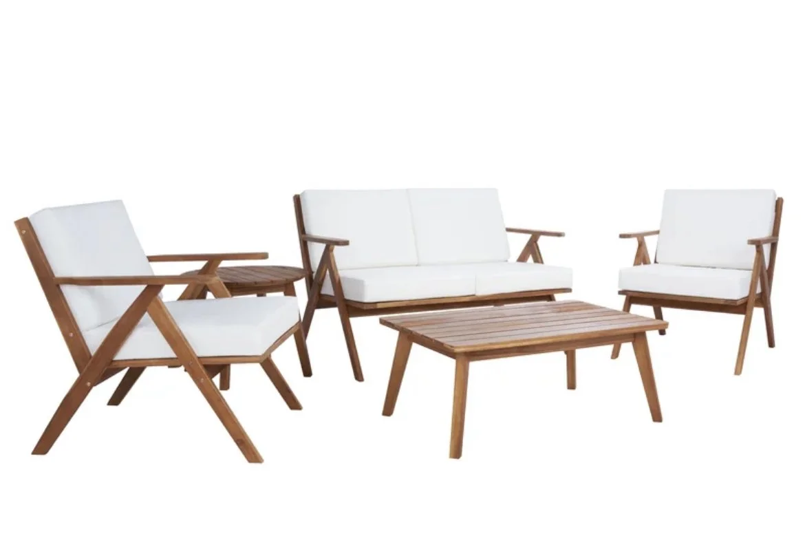White Modern Patio Set
