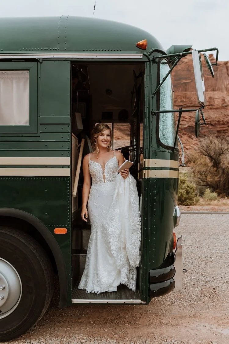 A getting-ready moment in the Stargazer Social Club bridal suite.