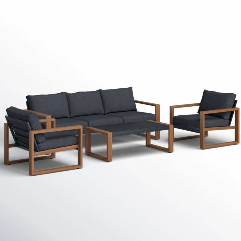 Charcoal Modern Patio Set