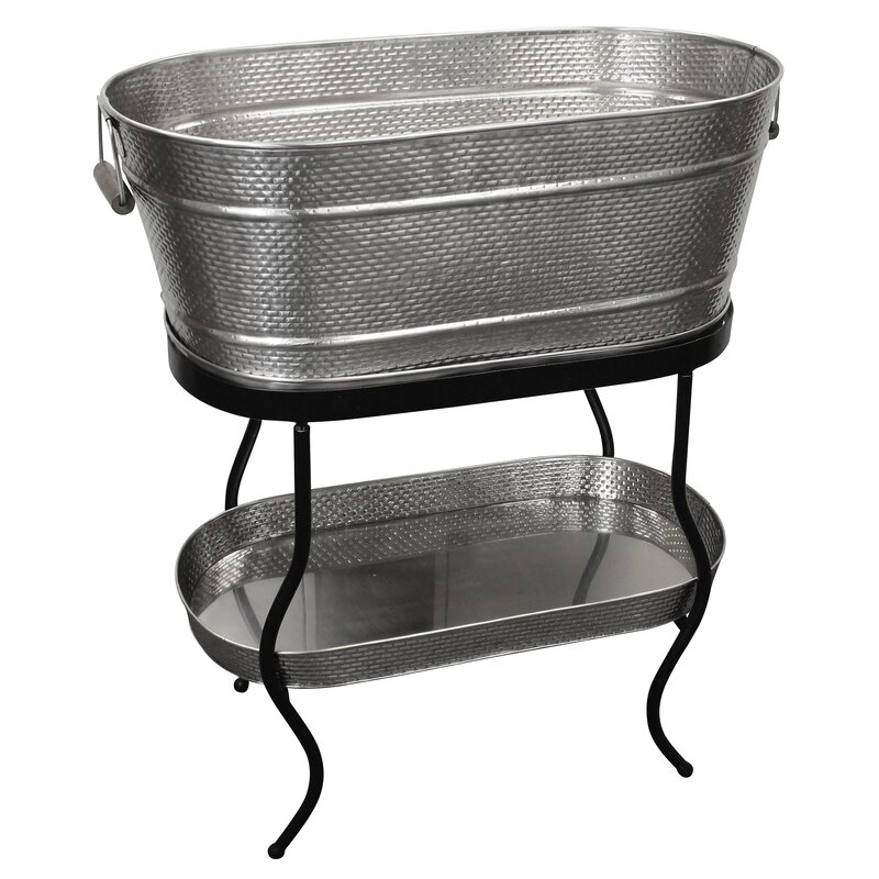 Stainless Steel Beverage Tub w/ Stand