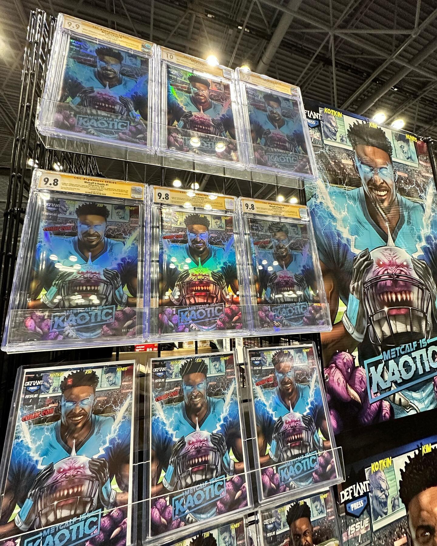 Show time! The signature books arrived on time and we&rsquo;re hyped up for the con! Swing by booth #3563 and say hi! Terrence Metcalf will also make an appearance, come for more information!
.
.
.
#metcalfiskaotic #terrencemetcalf #dekaylinmetcalf #