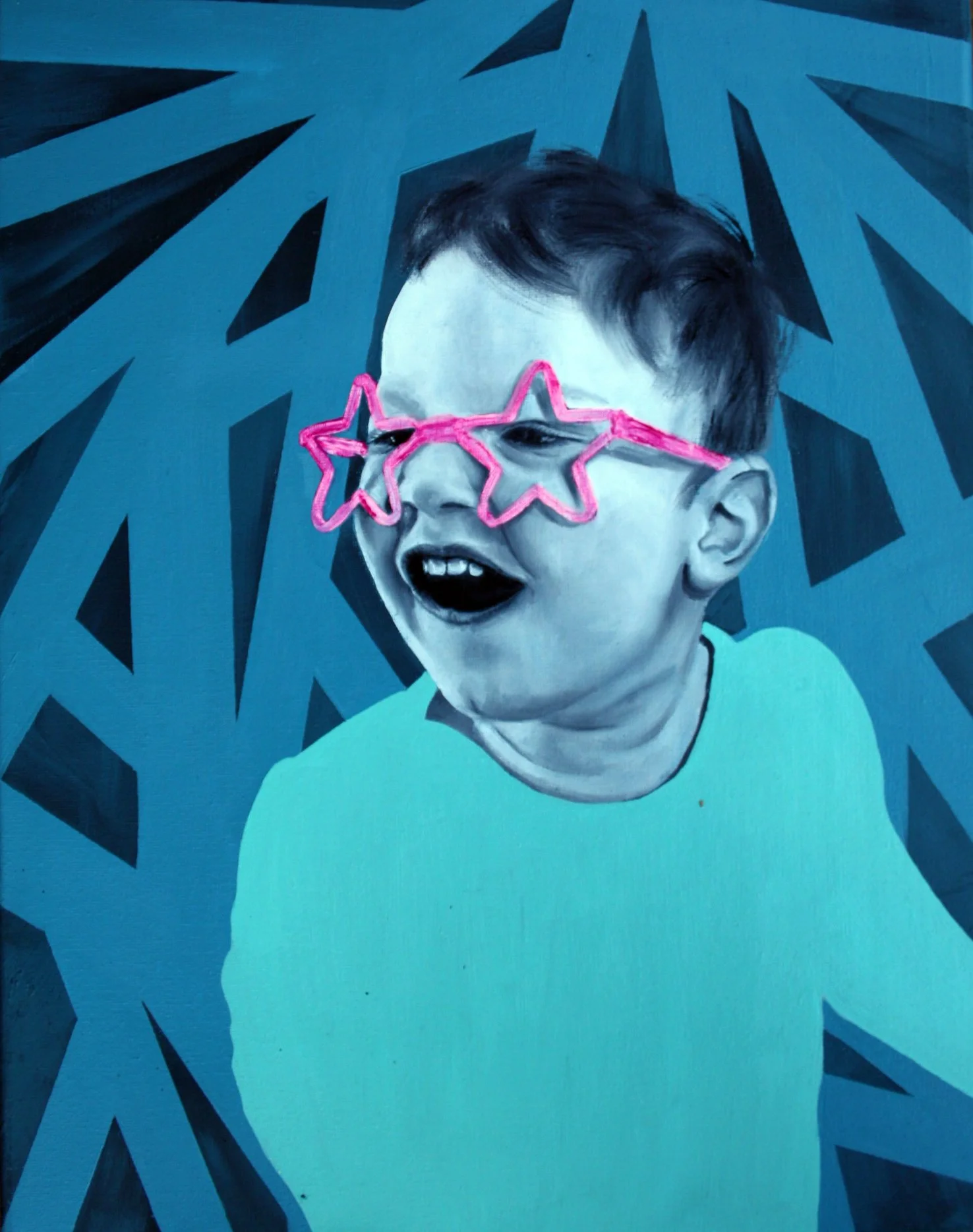'Jazzy P' 2022, oils on canvas, 46cm x 35cm, £500.