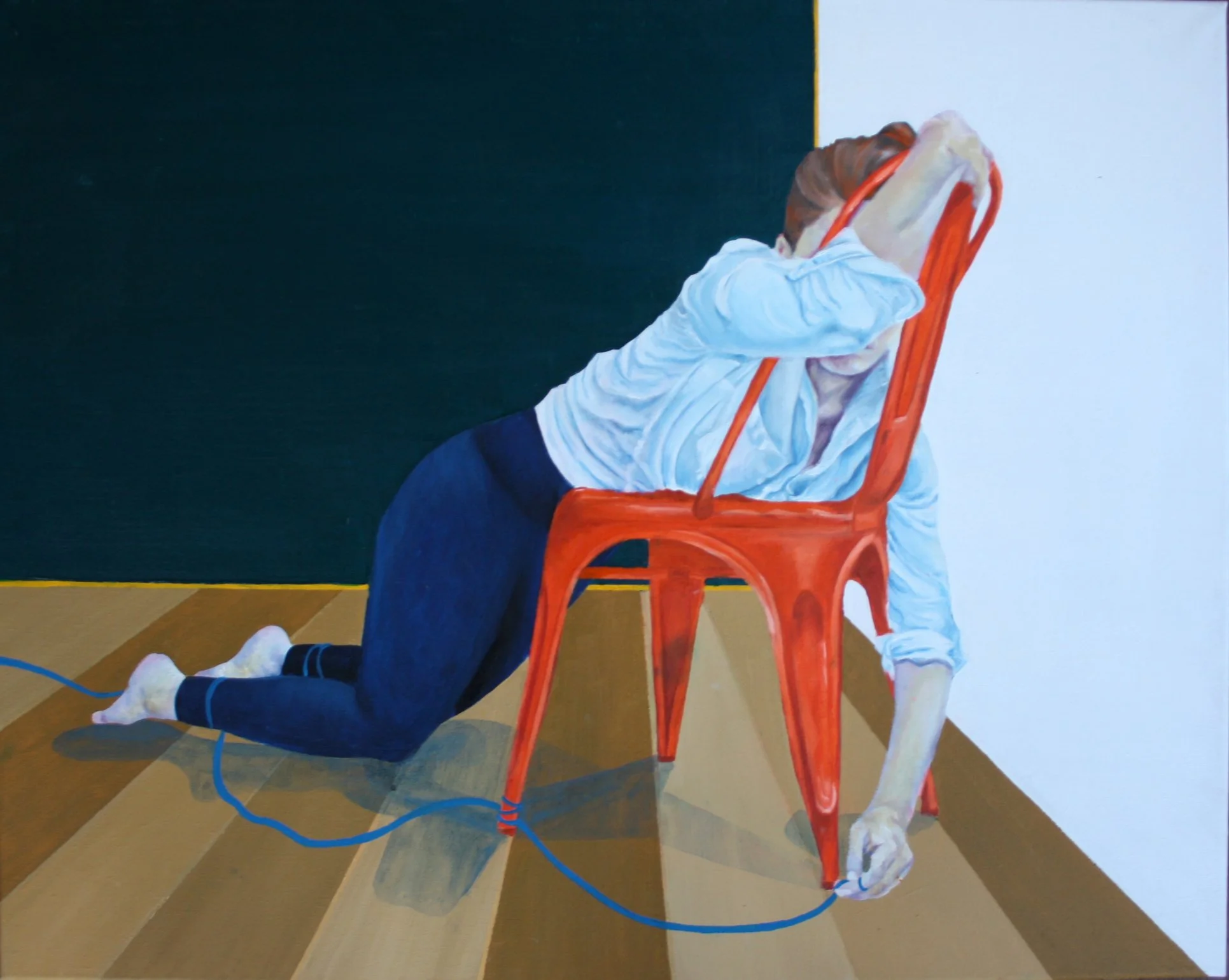 'Lockdown I' 2020, oils on canvas, 60cm x 76cm, £800.