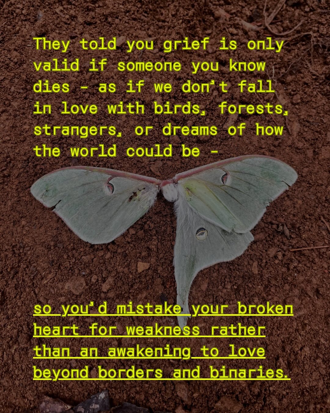 Are you willing to rebel for the better world you believe in?

Are you willing to question why grief is treated and talked about the way it is? As taboo, a nuisance, something to fear or mistrust?

Are you willing to wonder who benefits from the cult