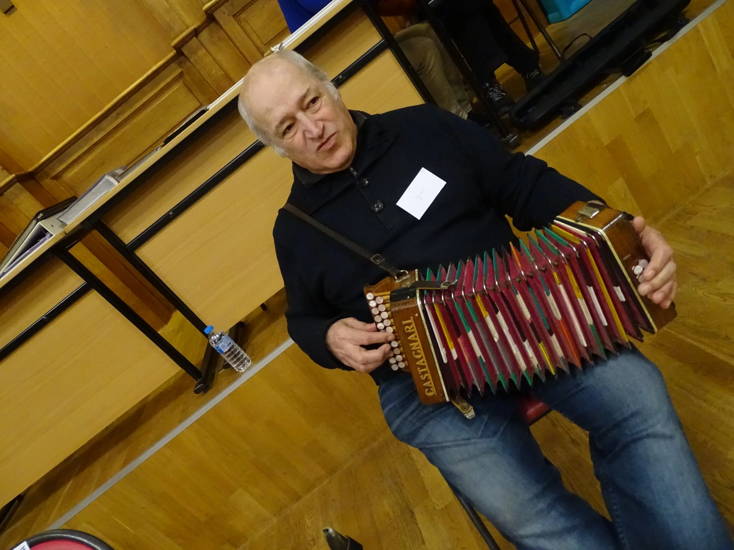 Yves Leblanc et son petit Lilly. 