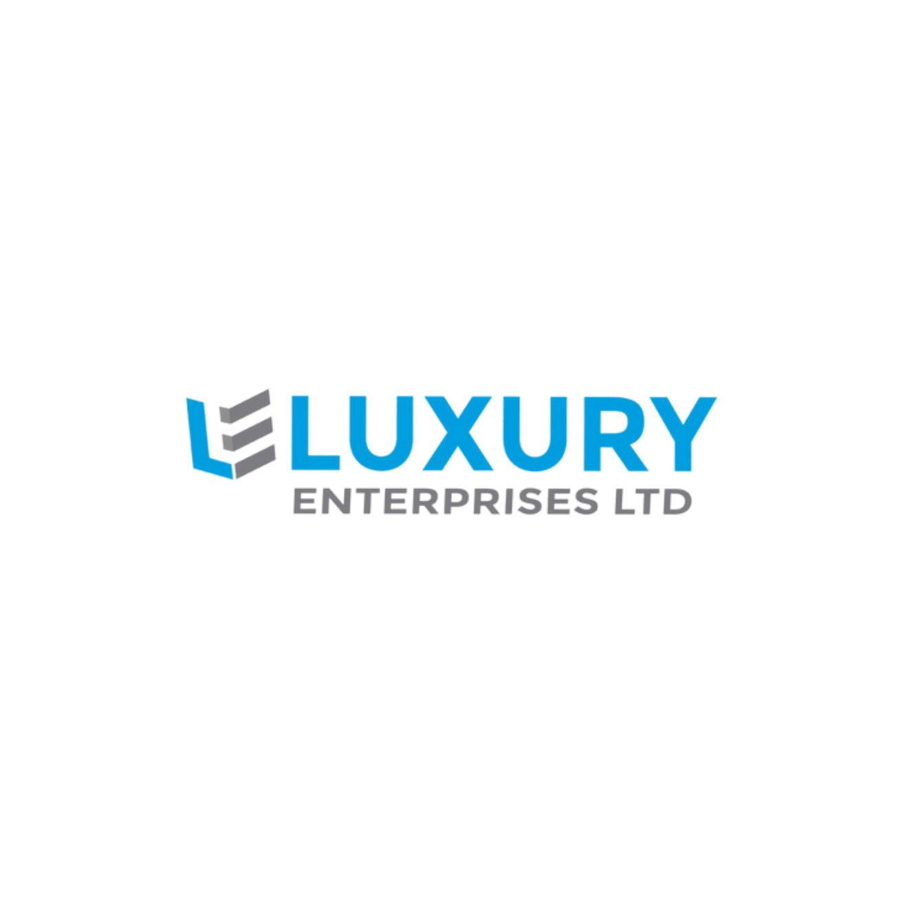 Luxuryscript logo with text 'LUXURY' in large blue letters and smaller text below reading 'EXPERIENCE'