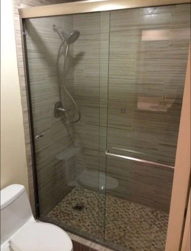 Custom glasswork installed by All That Glass in South Orange County