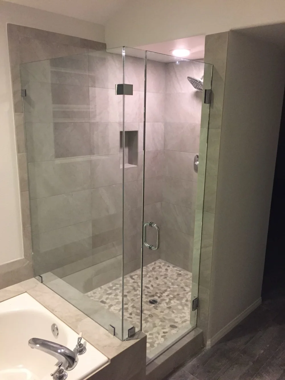 Custom glasswork installed by All That Glass in South Orange County