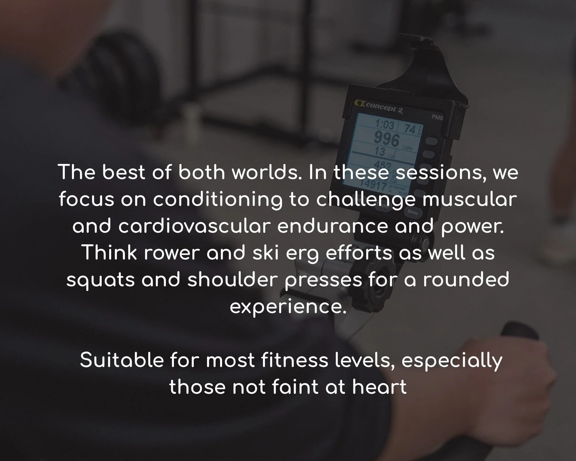 strength and cardio class