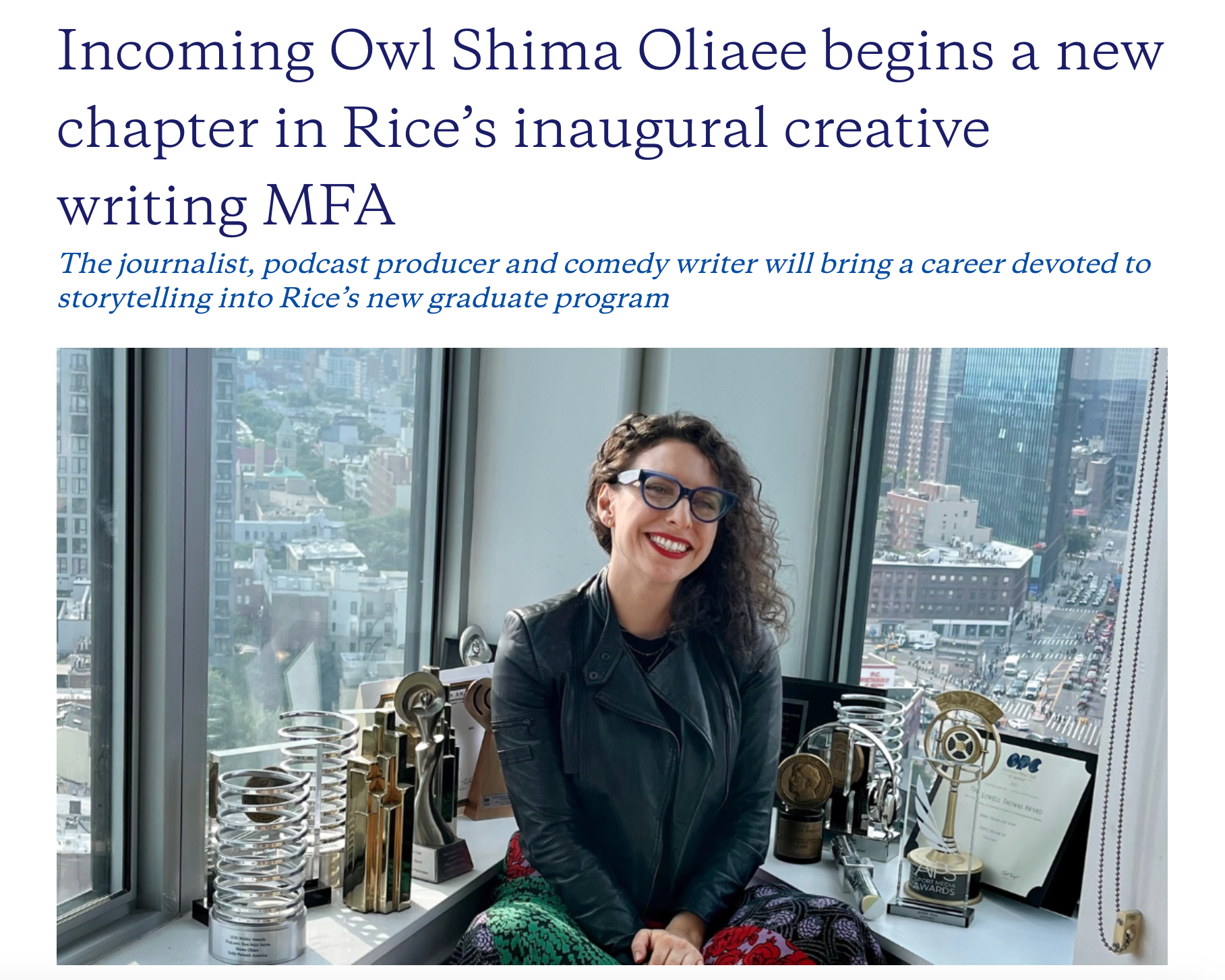 Shima Oliaee Rice University