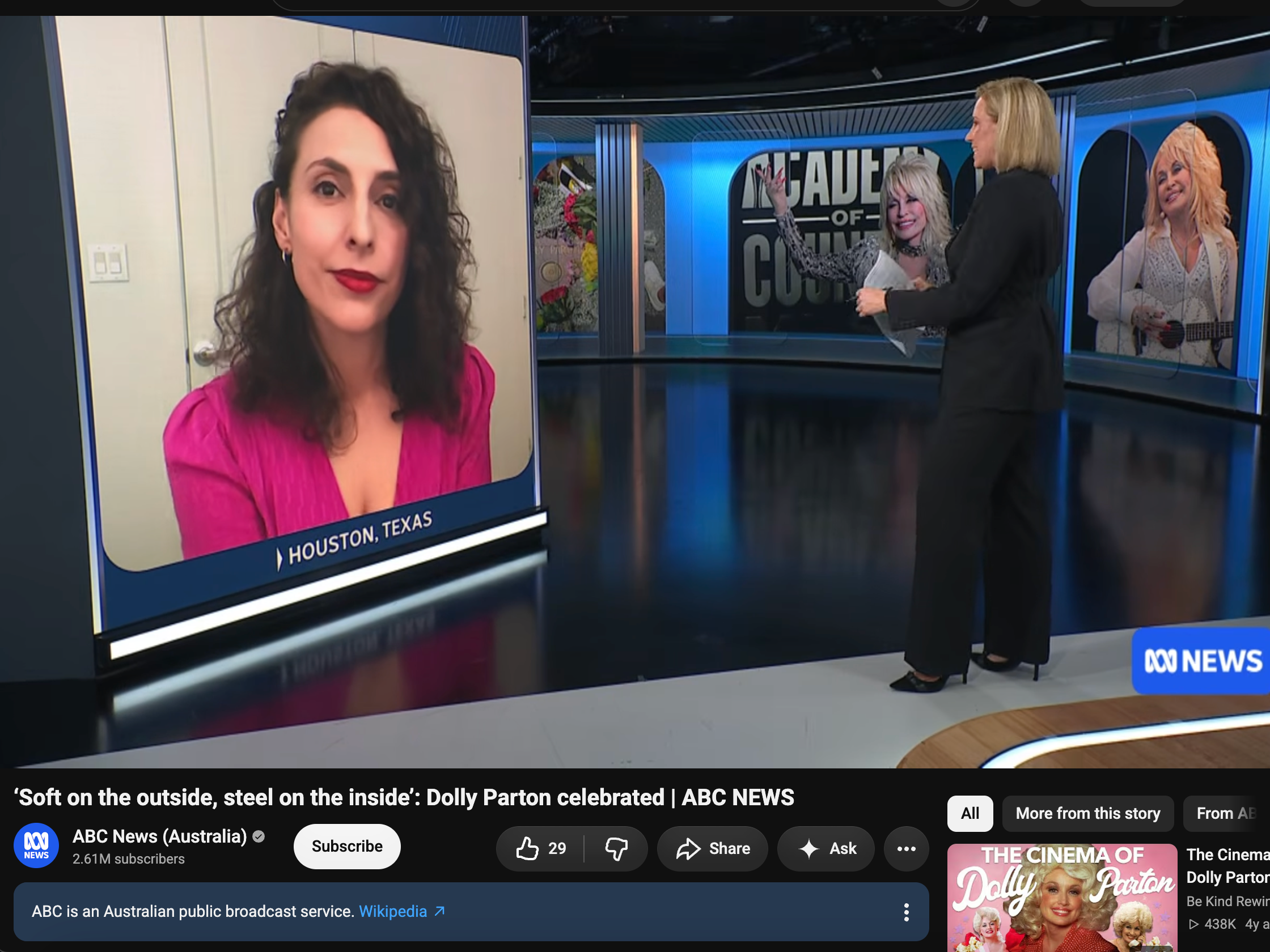Soft on the Outside, Steel on the Inside Dolly Parton ABC News Australia