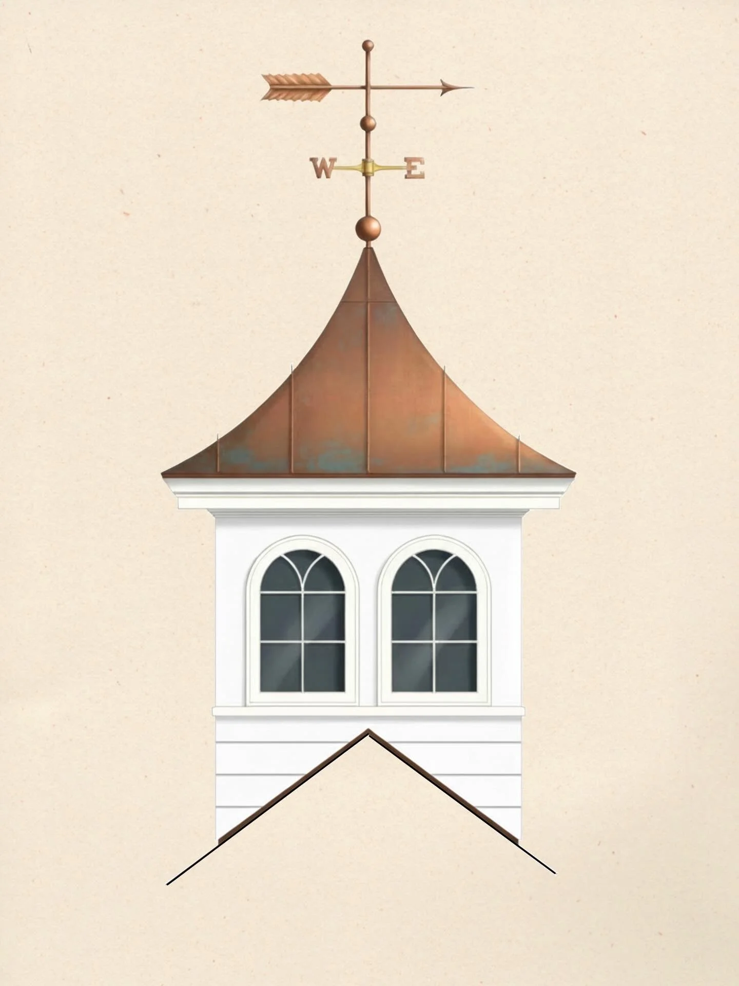 Cupolas are one of my favorite architectural elements to design and detail. A little geometry, a little history, and a lot of charm.⁣
⁣
#architecture #architecturaldetails #cupola #traditionalarchitecture