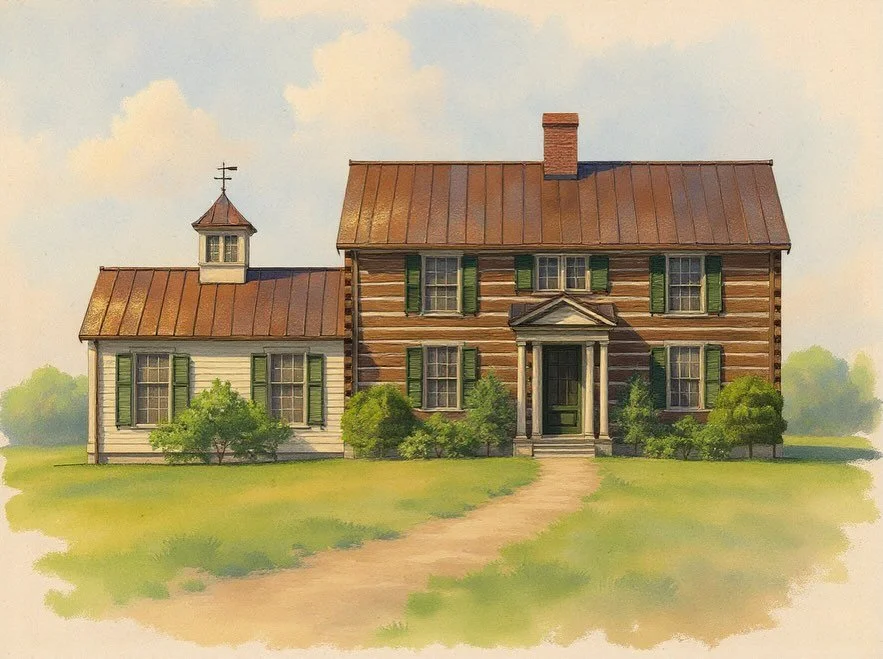 I&rsquo;ve thoroughly enjoyed exploring some different design schemes with @oldwoodbuilding for a renovation to a historic log cabin. It&rsquo;s always a treat to be trusted to work on one of Louisville&rsquo;s oldest structures. ⁣
⁣
#architecture #t