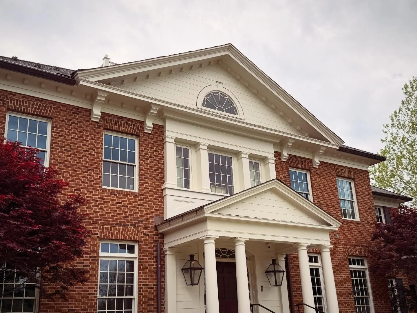 The difference that proportions, hierarchies, and some well placed ornamental details can make&hellip; swipe to see the &ldquo;before&rdquo;. 

#architecture #traditionalarchitecture #classicalarchitecture #curbappeal #renovation