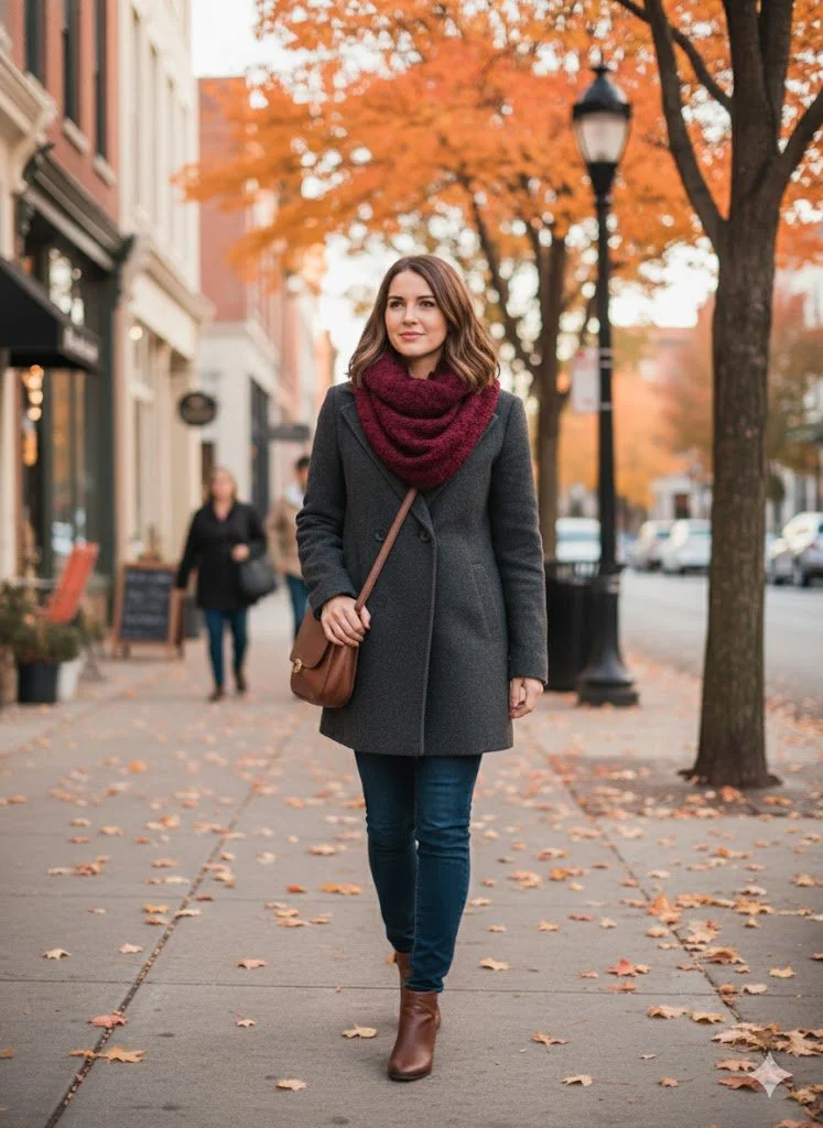 Textured knitted cowl