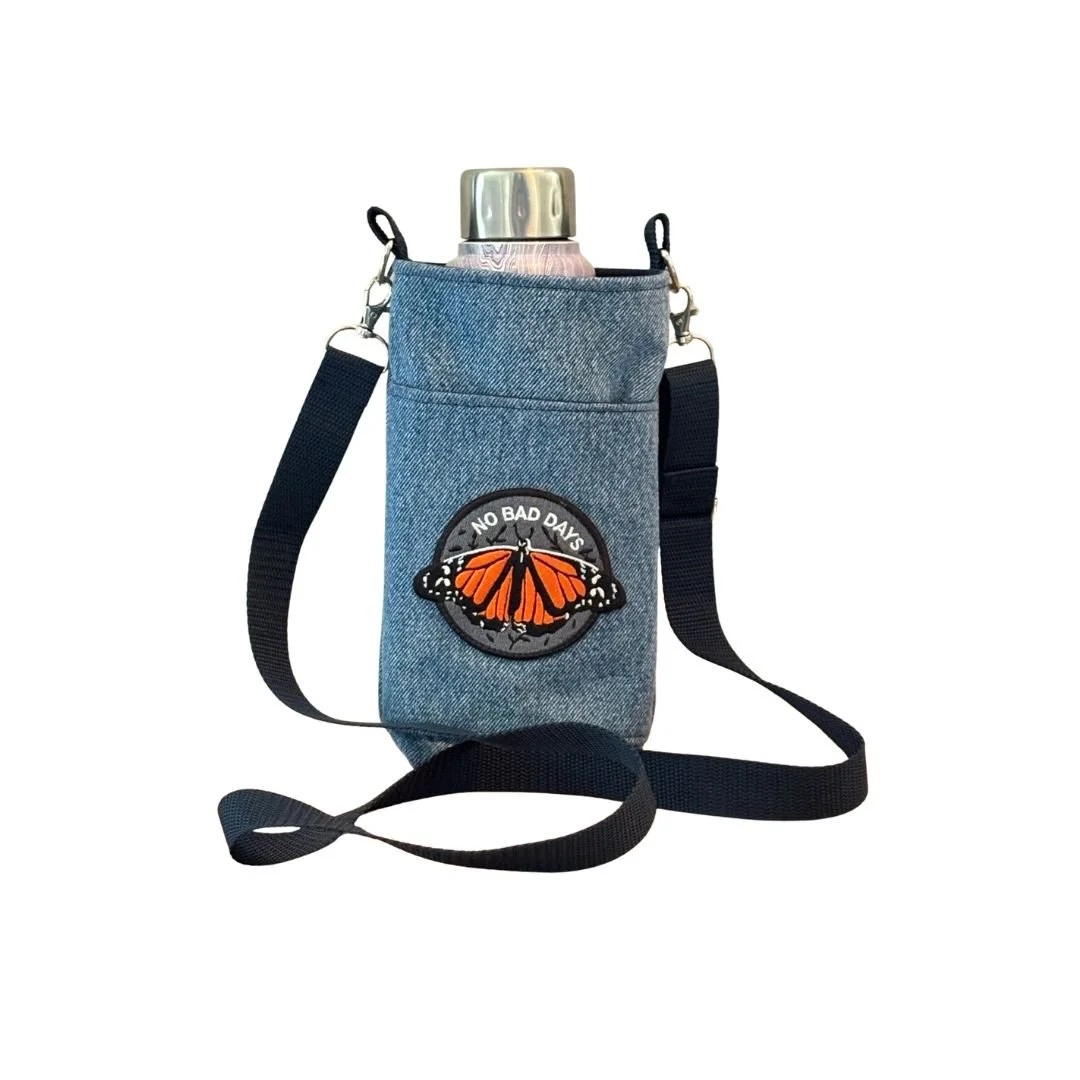 No bad days water bottle bag
